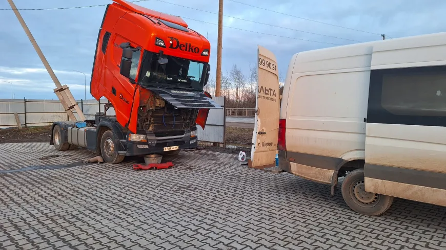 Не снимается с ручника Scania